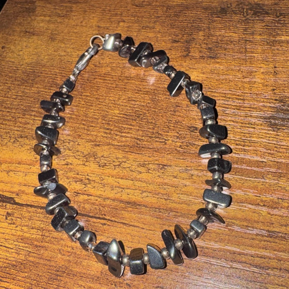 Hematite Chip Bracelet
